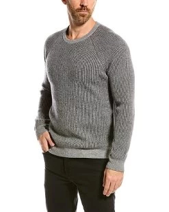 Men's Fashion Store 33 Plaited Cashmere Crewneck Sweater Men