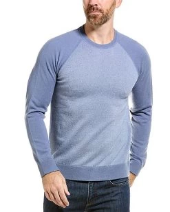 Vince Birdseye Baseball Wool & Cashmere-Blend Crewneck Sweater Men