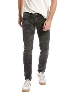 7 For All Mankind Black Skinny Jean Men
