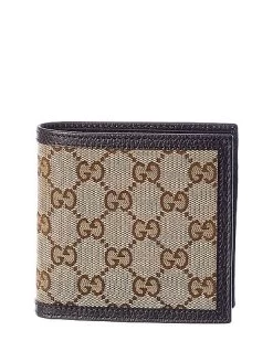 Gucci Original GG Canvas & Leather Wallet Men