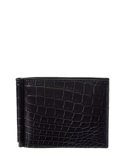 Bottega Veneta Croc-Embossed Leather Wallet Men