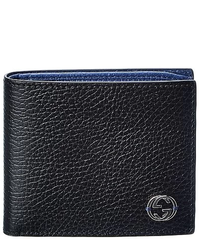 Gucci GG Leather Bifold Wallet Men 3 Gucci GG Leather Bifold Wallet Men