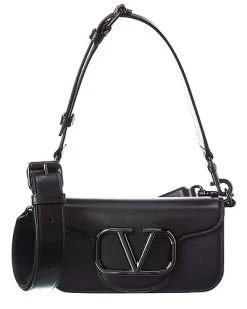 Valentino VLogo Leather Shoulder Bag Men