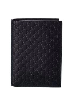 Microguccisima Leather Bifold Wallet Men