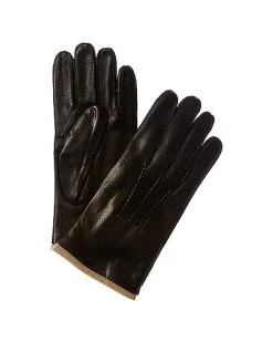 Perforated Leather Gloves Men
