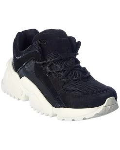 Salvatore Ferragamo Kylar Leather & Suede-Trim Sneaker Men