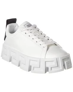 Versace Greca Labyrinth Leather Platform Sneaker Men