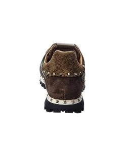 Valentino Rockstud Canvas & Suede Sneaker Men -Men's Fashion Store 1312562968 RLLD 3